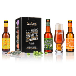Giftpack with 3 light beers and a Flying Dutchman glass!